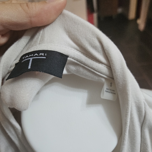 Tahari open front duster cardigan - Picture 3 of 5